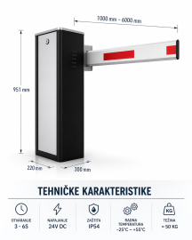 Automatska parking rampa 24V (1–6m